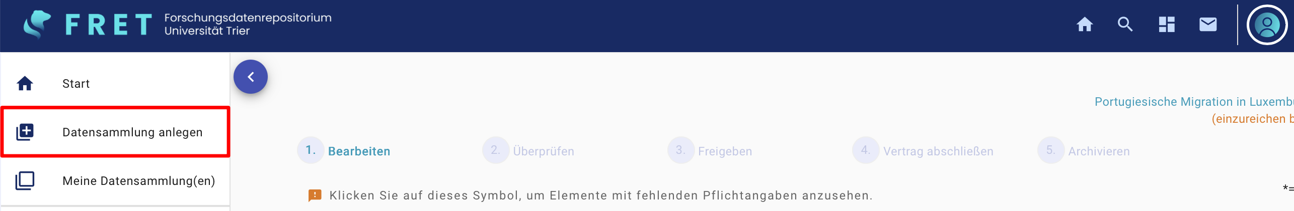 Datensammlung-anlegen